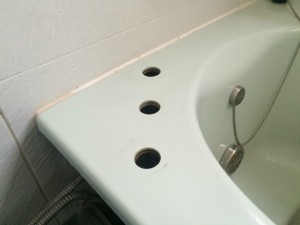 浴室水栓取替工事(千種区)撤去後